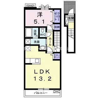 ビブレストⅢ【2階】の間取り