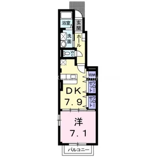 スウィートノーブルB【1階】の間取り