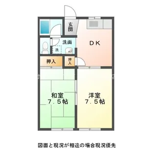 愛知県豊川市東豊町2丁目【アパート】の間取り
