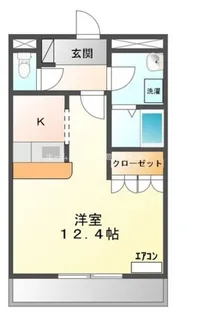 ヒーリングパレス【203号室】の間取り