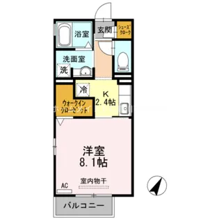 リバーサイド中部 C【2階】の間取り