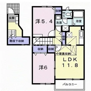 セレーノ蔵子【2階】の間取り