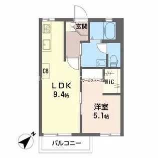 フレグランススズキA【2階】の間取り