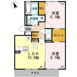 エスペランサ A棟【1階】の間取り