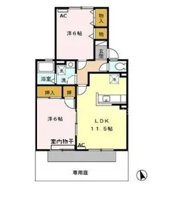 アネックス河尻 A【1階】の間取り