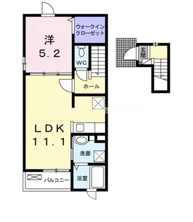 カーサ アルバ【2階】の間取り