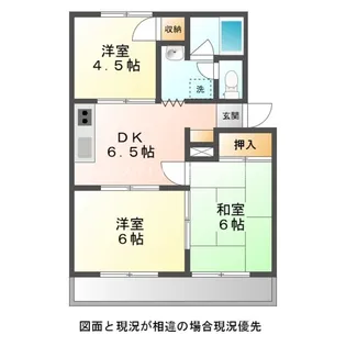 アーバンライフナノヒラ【1階】の間取り