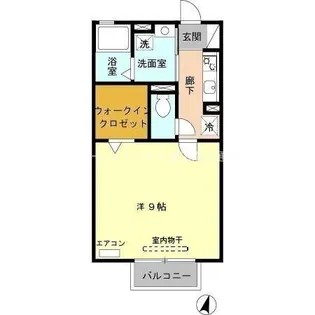 レセンテ一宮【101号室】の間取り