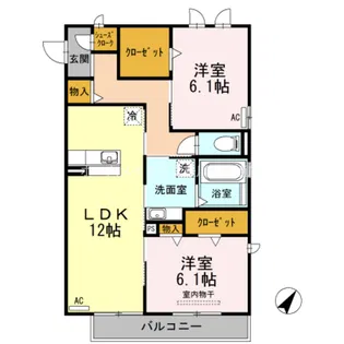 ノール椿【2階】の間取り