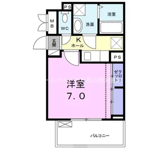 アベニール B【3階】の間取り