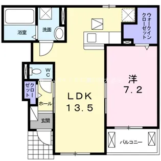 リヴフラット【1階】の間取り