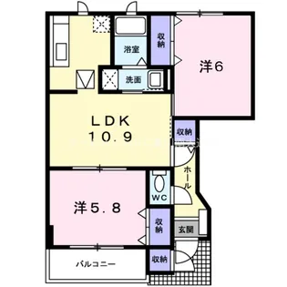 ブリーズ【1階】の間取り