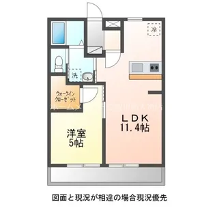 三蔵子ハイツ B棟【205号室】の間取り
