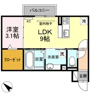ベルク【2階】の間取り