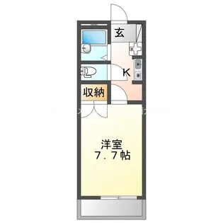 萌黄館 A棟【201号室】の間取り