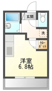 オハナ【202号室】の間取り