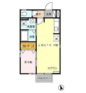 モナリエ野路【2階】の間取り