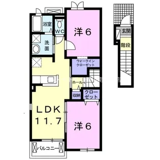 サニーヒルズ・EH【2階】の間取り