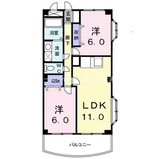 メゾンエクセル【2階】の間取り