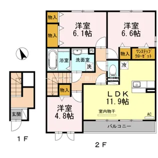 3LDKの間取り画像