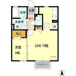 グランモア中野【1階】の間取り