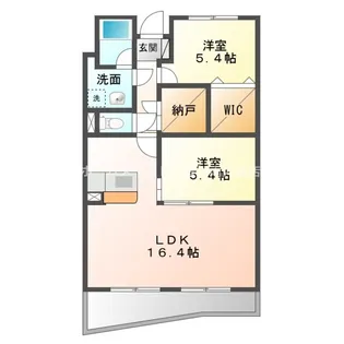 ヒラソール【2階】の間取り