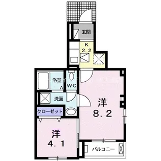 マンス シャン【1階】の間取り