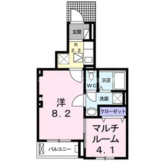 マンス シャン【1階】の間取り