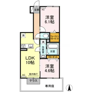 ディアス カーサ【1階】の間取り