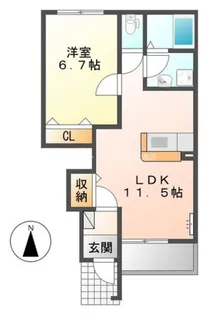 サンライトビュー【1階】の間取り