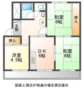 コーポ御作事【205号室】の間取り