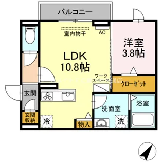 歩夢Ⅲ【2階】の間取り