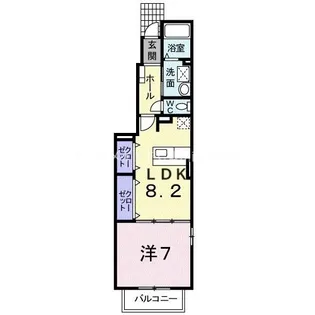 ネオ フレージュI【1階】の間取り
