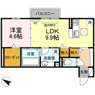 グラシューズ【1階】の間取り