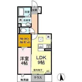 ルミエール曙【1階】の間取り