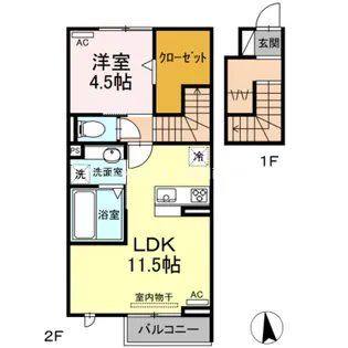 ルミエール曙【2階】の間取り