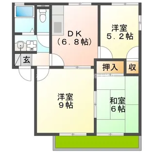 メゾン7 B棟【1階】の間取り