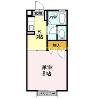 岩広ハイツ【2階】の間取り
