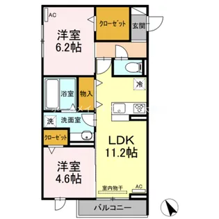 オッツ一宮【2階】の間取り