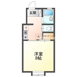 ミューズイン本野ケ原【1階】の間取り