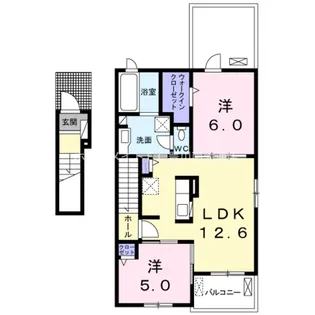 M’s 雅 A【2階】の間取り