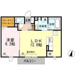 オッツ小桜【202号室】の間取り