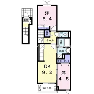 クレール石田【2階】の間取り