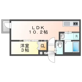 Warren shirotori Ⅰ【1階】の間取り