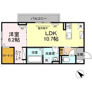 グラン・コート末広通【2階】の間取り