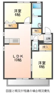 フォレストパーク B棟【2階】の間取り