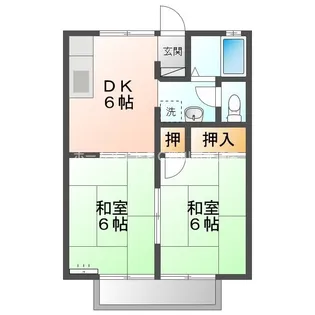ユトリロ片山【2階】の間取り