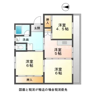 ビレッジハウス萩平1号棟【501号室】の間取り