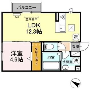 カーサ・ソラーレ【1階】の間取り