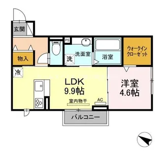 カーサ・ソラーレ【2階】の間取り